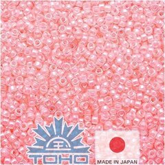 Бисер TOHO® Seed Beads Ceylon Innocent Pink 11/0 (2,2 мм) 10 г. цена и информация | Принадлежности для изготовления украшений, бисероплетения | 220.lv