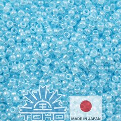 TOHO® sēklu krelles Ceylon Aqua 11/0 (2,2 mm) 10 g. cena un informācija | Rotu veidošana, pērļošana | 220.lv