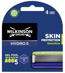 Skūšanās galviņas Wilkinson Sword Men Hydro5 Sensitive, 4 gab. cena un informācija | Skūšanās piederumi, kosmētika | 220.lv