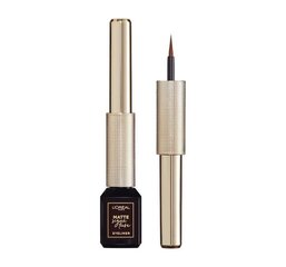 Šķidra acu laineris L'oreal Matte Signature, 3,3 ml, 03 Brown cena un informācija | Acu ēnas, skropstu tušas, zīmuļi, serumi | 220.lv