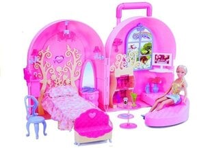 Большой раздвижной кукольный домик с мебелью цена и информация | Игрушки для девочек | 220.lv
