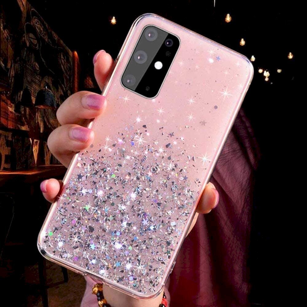 Fusion Glue Glitter silikona aizsargapvalks Apple iPhone 13 Pro Max rozā цена и информация | Telefonu vāciņi, maciņi | 220.lv