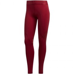 Legingi sievietēm Adidas Alpha Skin Sport Tight LT W DX7566, sarkani cena un informācija | Sporta apģērbs sievietēm | 220.lv