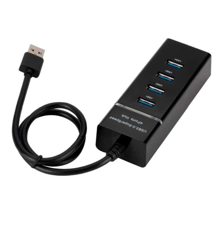 Hallo USB 3.0 HUB 1x4 30cm цена и информация | Adapteri un USB centrmezgli | 220.lv