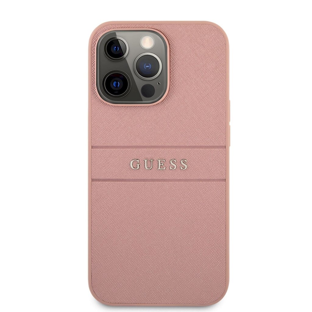 Guess Saffiano Stripe Back Case for Apple iPhone 13 Pro cena un informācija | Telefonu vāciņi, maciņi | 220.lv