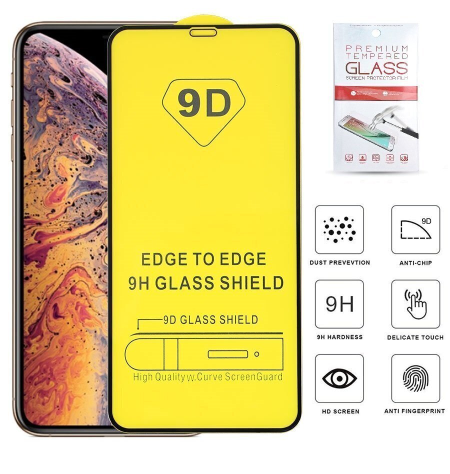 Aizsargstikls ar rāmīti priekš Samsung Galaxy A52 5G, E2E 9D Tempered Glass cena un informācija | Ekrāna aizsargstikli | 220.lv