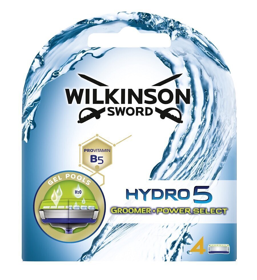 Skūšanās galviņas Wilkinson Sword Hydro5 Groomer 4in1, 4 gab. cena un informācija | Skūšanās piederumi, kosmētika | 220.lv