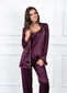 Trīsdaļīga pidžama ar biksēm, violeta цена и информация | Naktskrekli, pidžamas | 220.lv