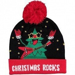 Ziemassvētku cepure ar lampiņām unisex Merry Christmas - Ziemassvētku eglīte cena un informācija | Vīriešu cepures, šalles, cimdi | 220.lv