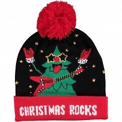 Ziemassvētku cepure ar lampiņām unisex Merry Christmas - Ziemassvētku eglīte цена и информация | Vīriešu cepures, šalles, cimdi | 220.lv