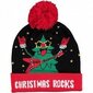 Ziemassvētku cepure ar lampiņām unisex Merry Christmas - Ziemassvētku eglīte цена и информация | Vīriešu cepures, šalles, cimdi | 220.lv