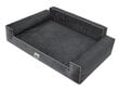 Hobbydog guļvieta Glamour New Black Fancy, L, 78x53 cm cena un informācija | Suņu gultas, spilveni, būdas | 220.lv