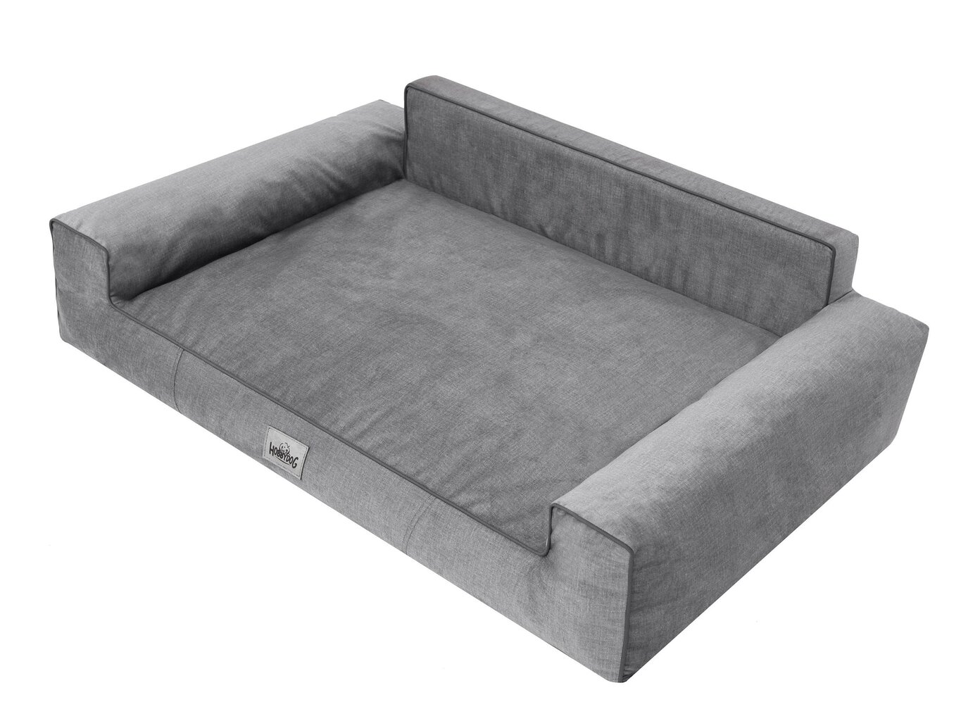Hobbydog guļvieta Glamour New Grey Fancy, XXL, 116x78 cm cena un informācija | Suņu gultas, spilveni, būdas | 220.lv