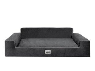 Hobbydog guļvieta Glamour New Black Fancy, XXL, 116x78 cm cena un informācija | Suņu gultas, spilveni, būdas | 220.lv