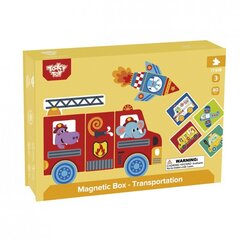 Magnētiskā mīkla "Transports", 80 gab. цена и информация | Пазлы | 220.lv