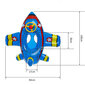 Piepūšamais gredzens - lidmašīna bērniem, zils cena un informācija | Piepūšamās rotaļlietas un pludmales preces | 220.lv