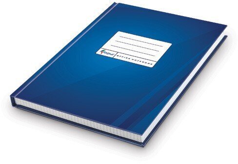 Biroja klade ECO DARK BLUE, A4, 192 lapai, rūtiņu cena un informācija | Burtnīcas un papīra preces | 220.lv