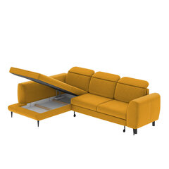 Stūra dīvāns Selsey Tasar, dzeltens cena un informācija | Stūra dīvāni | 220.lv