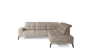 Stūra dīvāns NORE Theodore, smilškrāsas cena un informācija | Stūra dīvāni | 220.lv