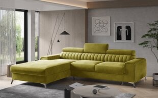 Stūra dīvāns NORE Grayson, dzeltens cena un informācija | Stūra dīvāni | 220.lv