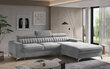 Stūra dīvāns NORE Grayson, gaiši pelēks cena un informācija | Stūra dīvāni | 220.lv