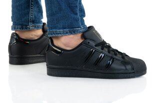 Ikdienas apavi bērniem Adidas Superstar J FV3140, melni цена и информация | Детская спортивная обувь | 220.lv