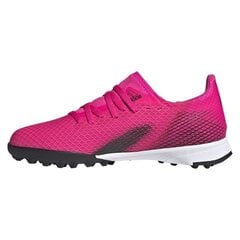 Futbola apavi bērniem Adidas X Ghosted 3 TF Jr FW6927, rozā cena un informācija | Futbola apavi | 220.lv