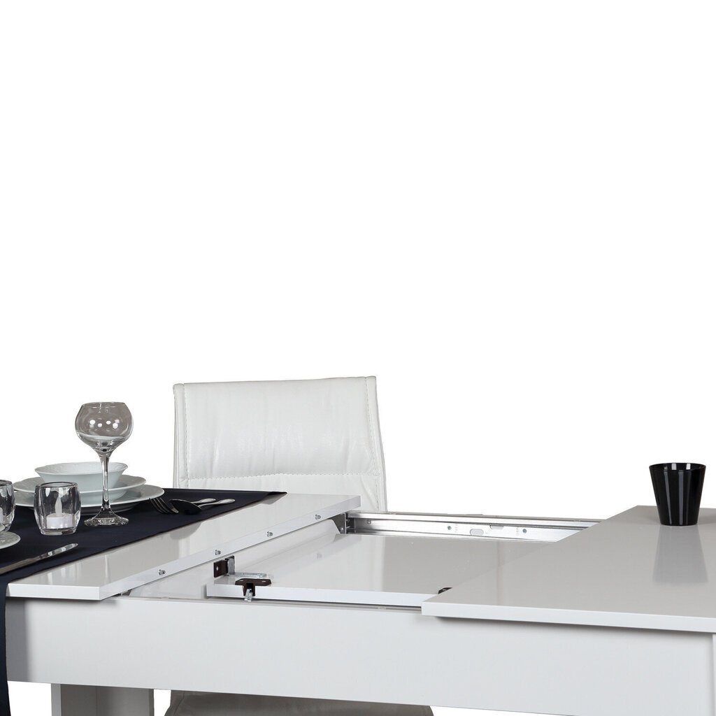 Ēdamistabas galds Kalune Design Oblo, balts cena un informācija | Virtuves galdi, ēdamgaldi | 220.lv