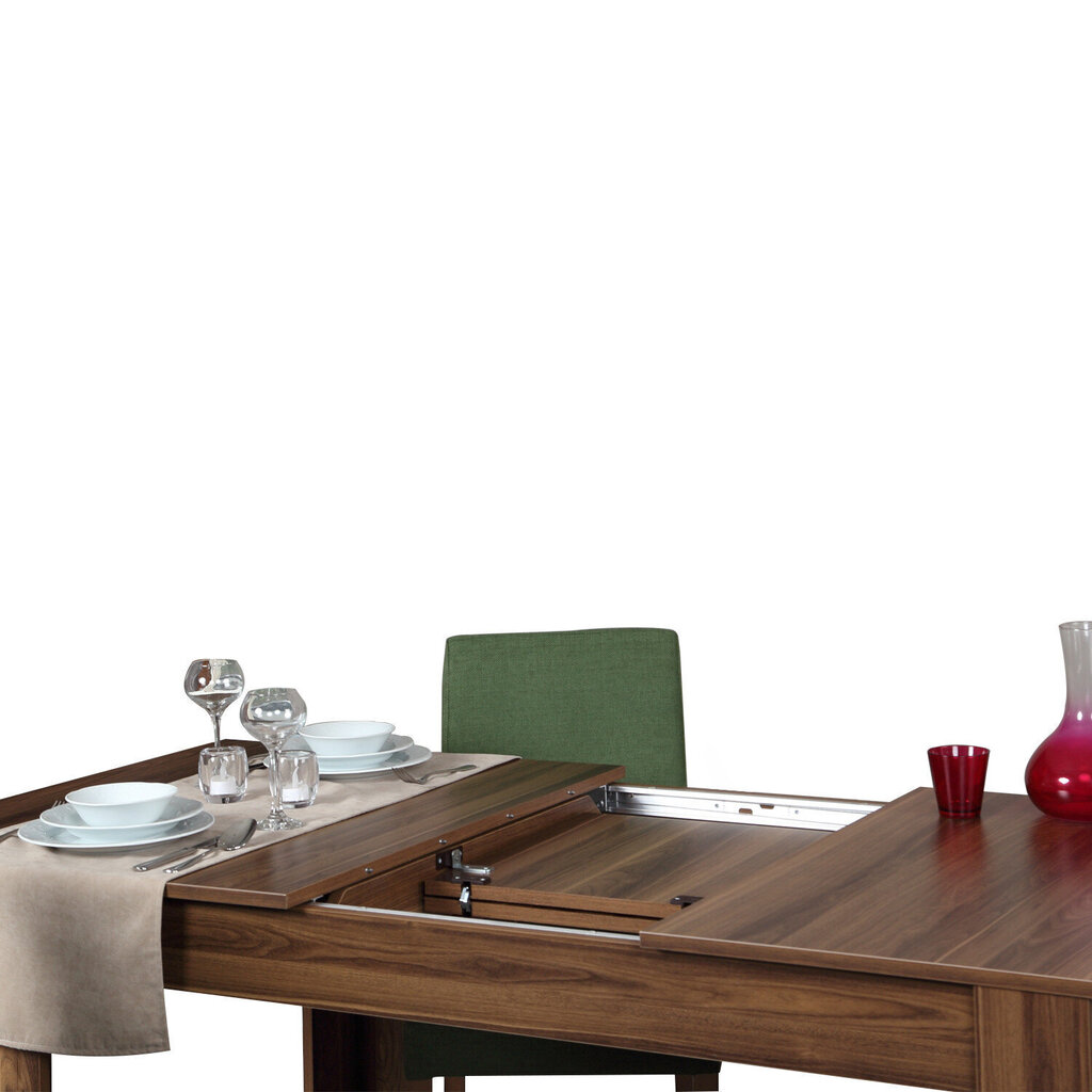 Ēdamistabas galds Kalune Design Oblo, brūns cena un informācija | Virtuves galdi, ēdamgaldi | 220.lv