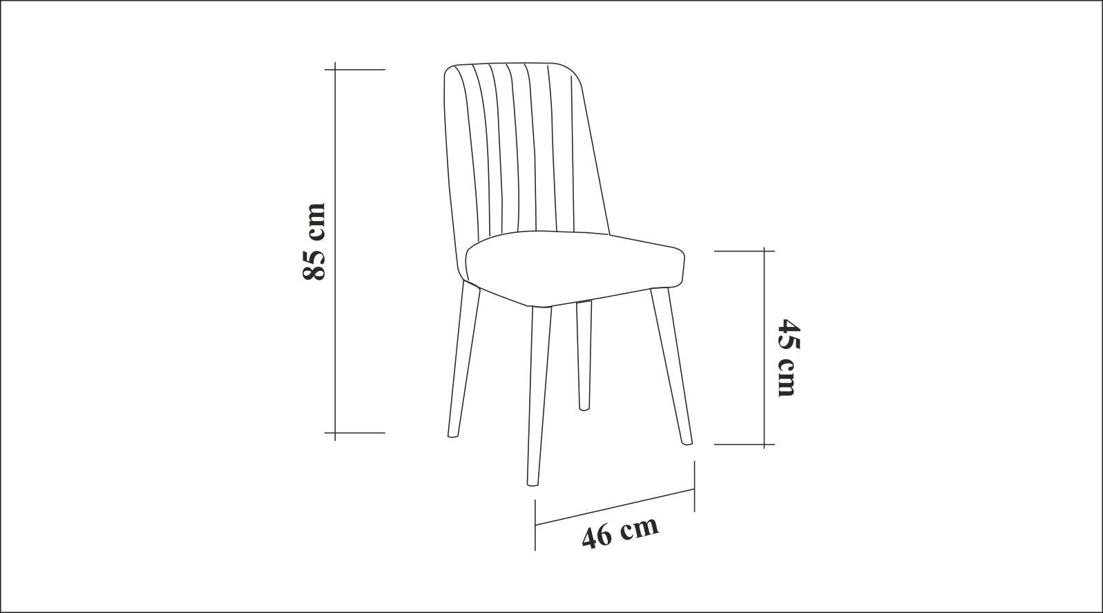 Ēdamistabas krēsls Kalune Design 869, smilškrāsas/brūns cena un informācija | Virtuves un ēdamistabas krēsli | 220.lv