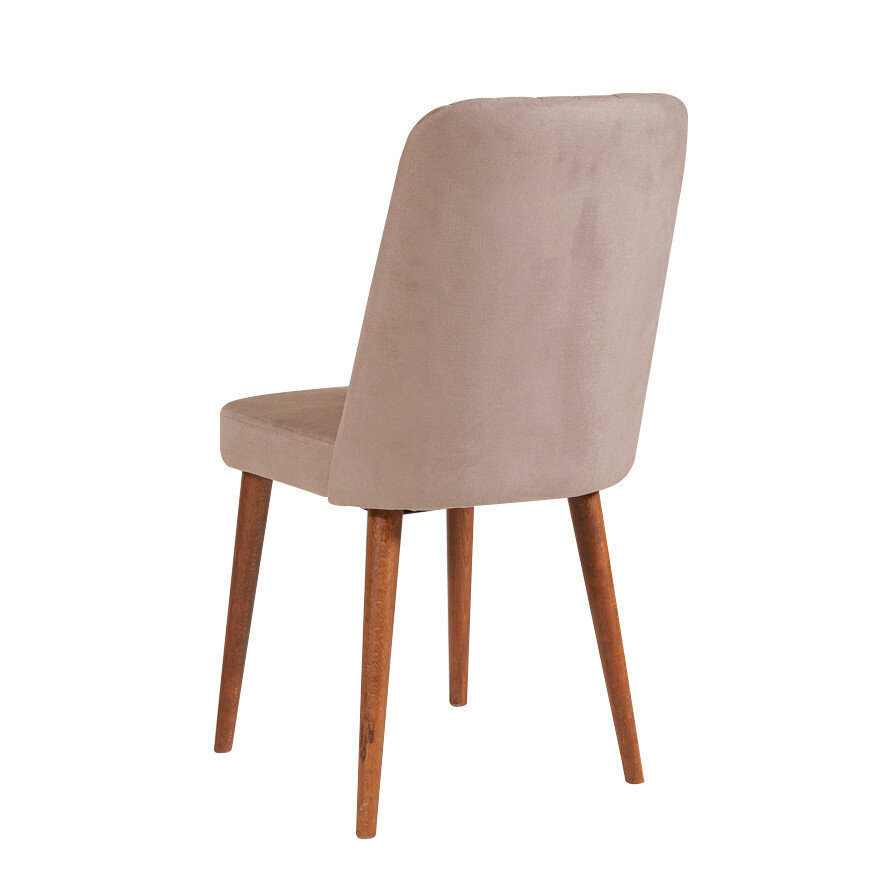 Ēdamistabas krēsls Kalune Design 869, smilškrāsas/brūns цена и информация | Virtuves un ēdamistabas krēsli | 220.lv