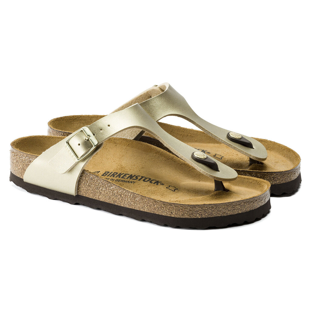 Čības sievietēm Birkenstock Gizeh BF Gold, zeltainas cena un informācija | Iešļūcenes, čības sievietēm | 220.lv