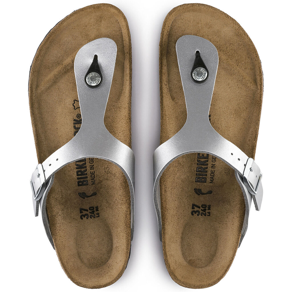 Čības Birkenstock Gizeh BF Silver cena un informācija | Iešļūcenes, čības sievietēm | 220.lv