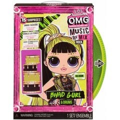 LOL Surprise! OMG Music ReMix Rock - Bhad Gurl & drums цена и информация | Игрушки для девочек | 220.lv