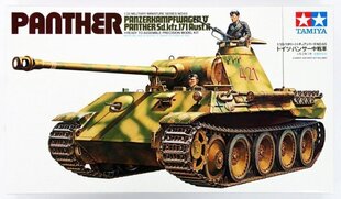 Сборная пластиковая модель Tamiya - Panzerkampfwagen V Panther (Sd.kfz. 171) Ausf. A, 1/35, 35065 цена и информация | Конструкторы и кубики | 220.lv