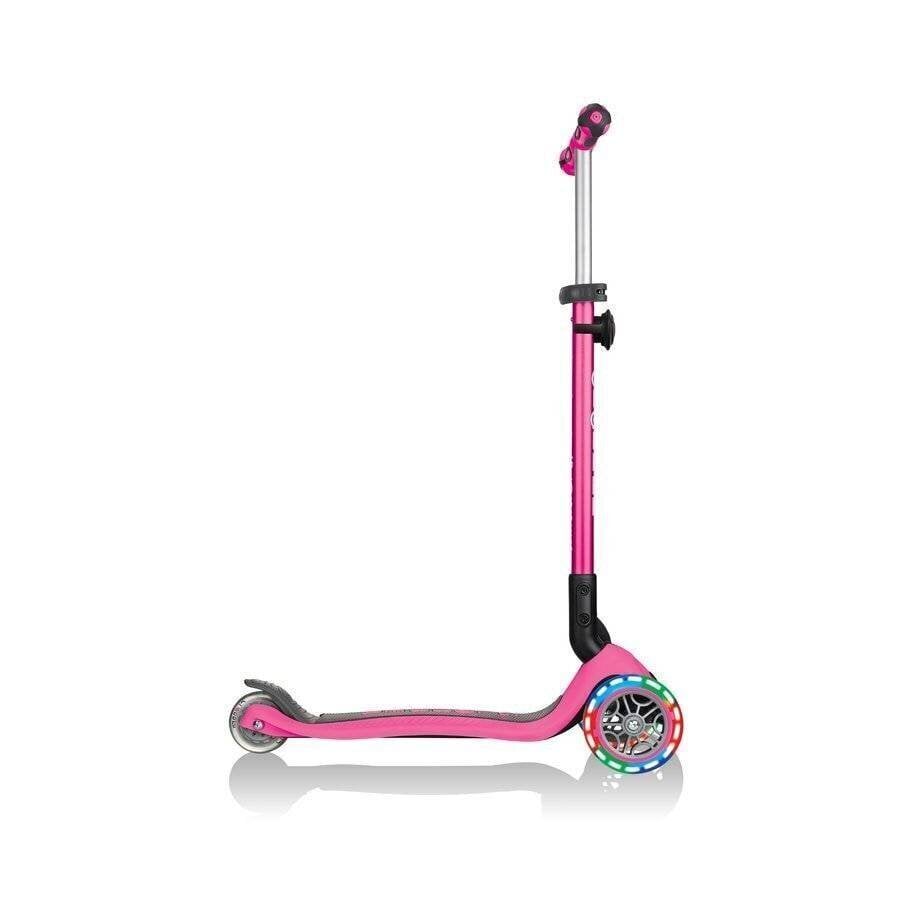 Skrejritenis Globber GO-UP Deluxe Lights / Deep pink cena un informācija | Skrejriteņi | 220.lv