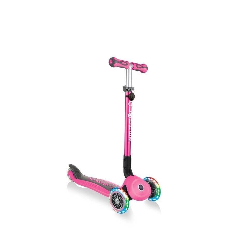 Skrejritenis Globber GO-UP Deluxe Lights / Deep pink цена и информация | Skrejriteņi | 220.lv