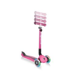 Skrejritenis Globber GO-UP Deluxe Lights / Deep pink cena un informācija | Skrejriteņi | 220.lv