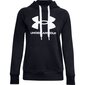 Džemperis sievietēm Under Armor Rival Fleece Logo Hoodie W 1356318 001, melns cena un informācija | Sporta apģērbs sievietēm | 220.lv