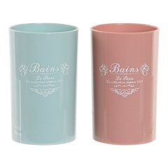 Держатель для зубной щетки DKD Home Decor Керамика (2 pcs) (7.2 x 11 x 7.2 cm) цена и информация | Аксессуары для ванной комнаты | 220.lv