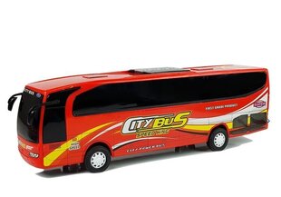 Rotaļlietu autobuss City Bus sarkans cena un informācija | Rotaļlietas zēniem | 220.lv