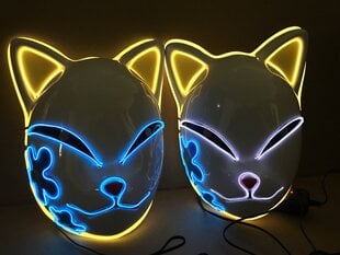 Izgaismota svētku ballītes maska ​​"Kaķis" cena un informācija | Karnevāla kostīmi, maskas un parūkas | 220.lv