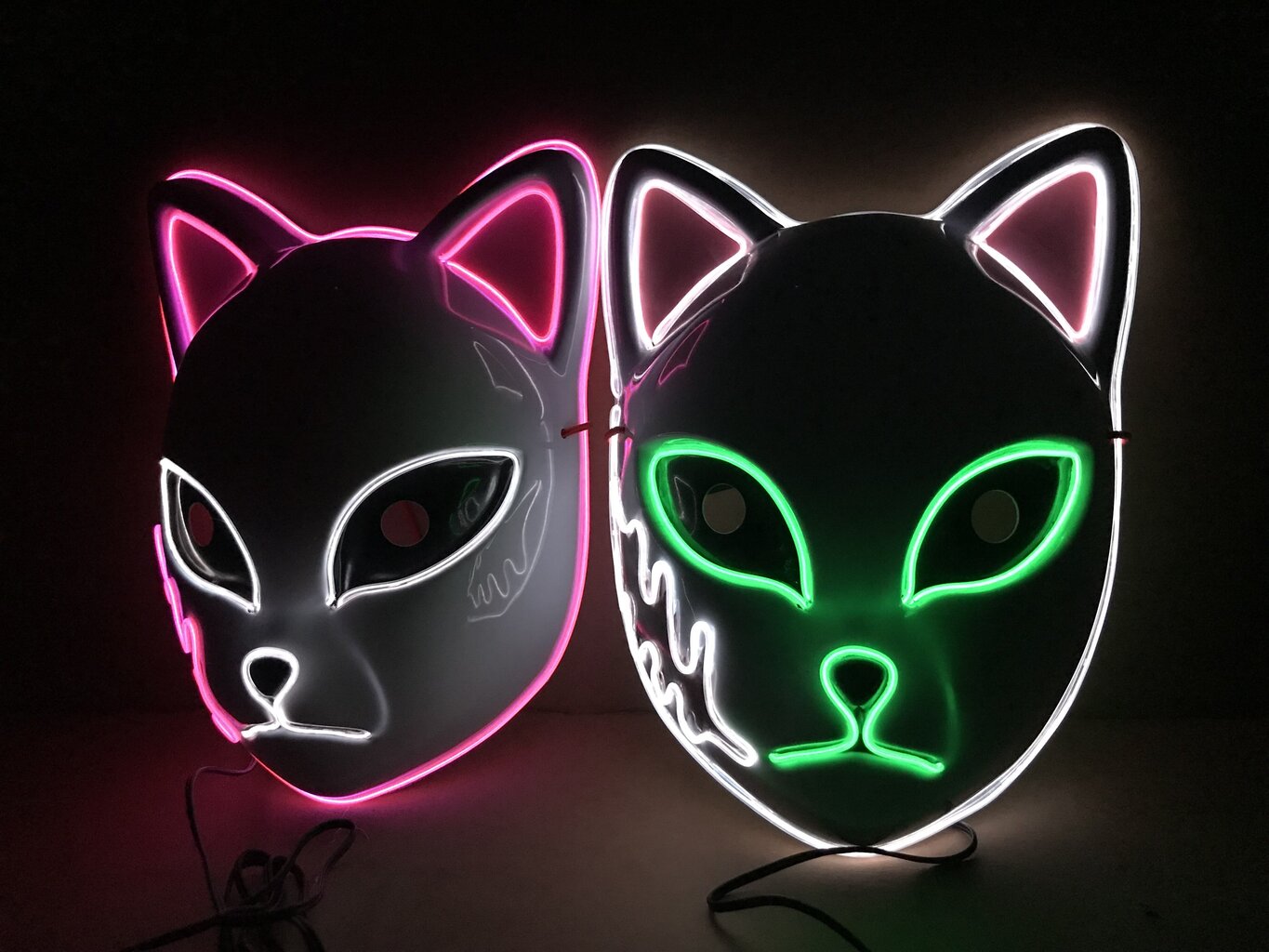 Izgaismota svētku ballītes maska ​​"Kaķis" цена и информация | Karnevāla kostīmi, maskas un parūkas | 220.lv