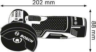 Аккумуляторная угловая шлифовальная машина Bosch GWS 12V- 76 Professional (0.601.9F2.000) цена и информация | Шлифовальные станки | 220.lv