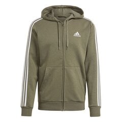 Džemperis vīriešiem Adidas Essentials Hoodie M GK9052, zaļš cena un informācija | Vīriešu jakas | 220.lv