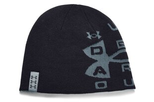 Шляпа для мужчин и женщин Under Armour Billboard Reversible Beanie, черная цена и информация | Женские шапки | 220.lv