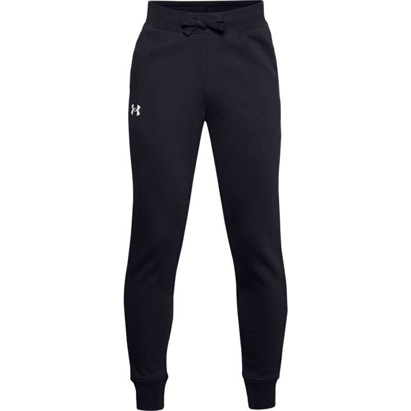 Bērnu bikses Under Armor Y Rival Cotton Pants Jr 1357634 001, melns cena un informācija | Bikses zēniem | 220.lv