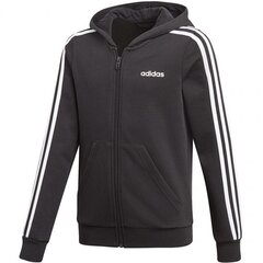 Džemperis zēniem Adidas YG Essentials 3S Hoodie Jr DV0368, melns цена и информация | Свитеры, жилетки, пиджаки для мальчиков | 220.lv