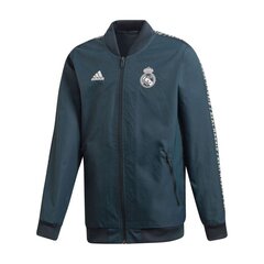 Sporta džemperis zēniem Adidas Real Madrid Anthem Jr DP5185, melns cena un informācija | Zēnu jakas, džemperi, žaketes, vestes | 220.lv