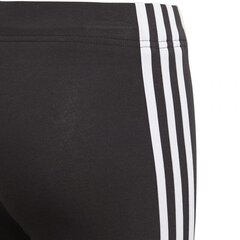 Sporta bikses meitenēm Adidas essentials 3S tight Jr DV0367, melnas cena un informācija | Bikses meitenēm | 220.lv